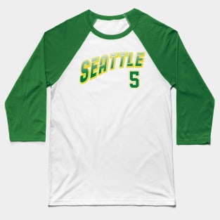 Retro Seattle Number 5 Baseball T-Shirt